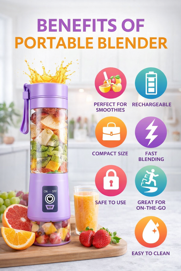 USB rechargeable mini juicer blender