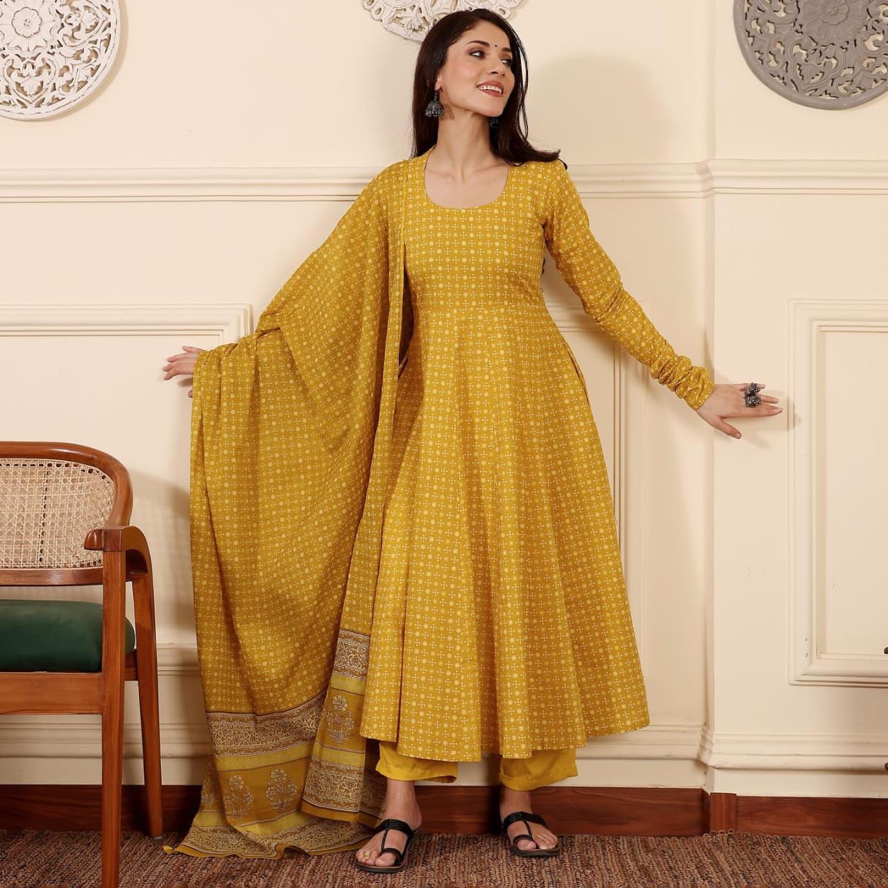 The Saffron Sun Festival Suit