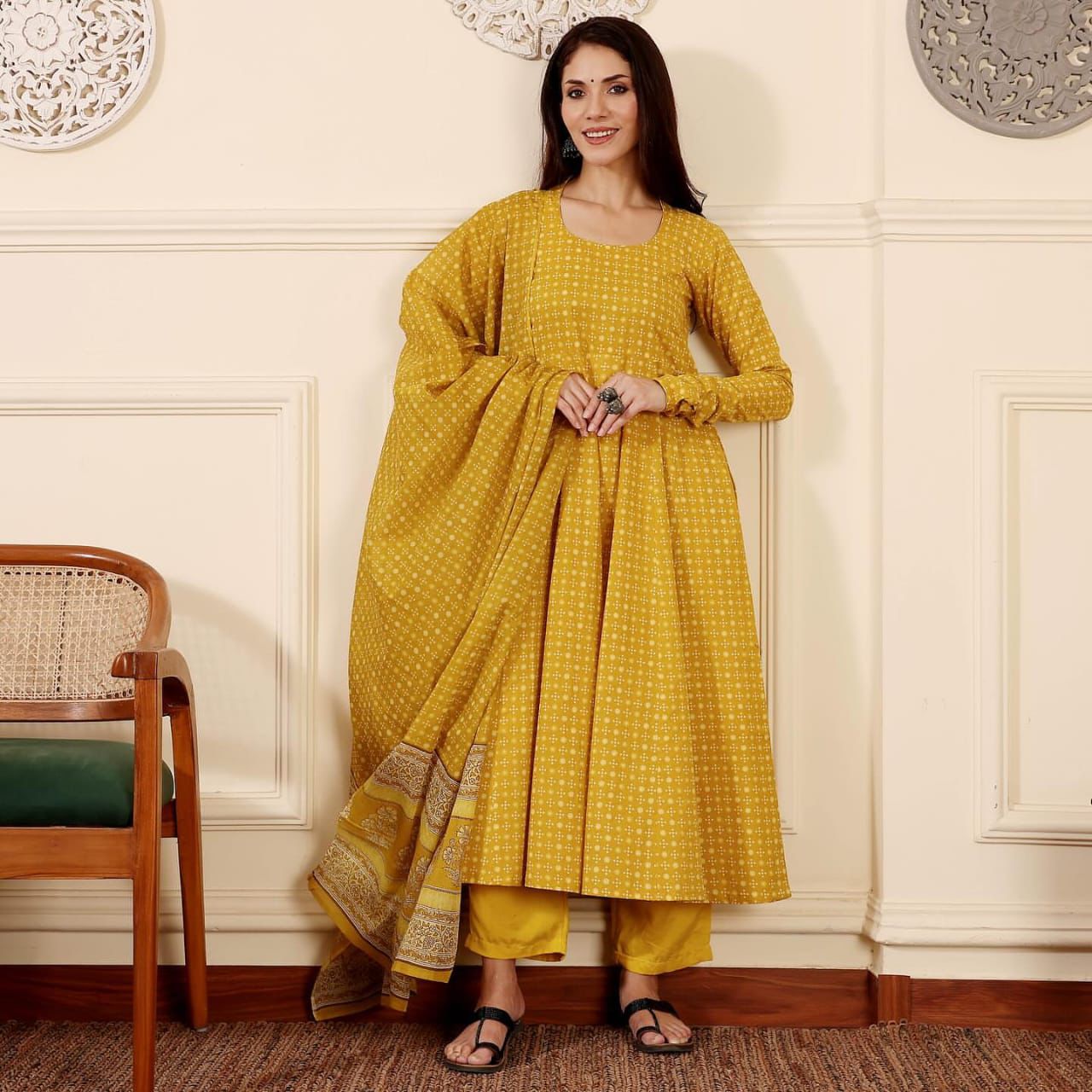 The Saffron Sun Festival Suit