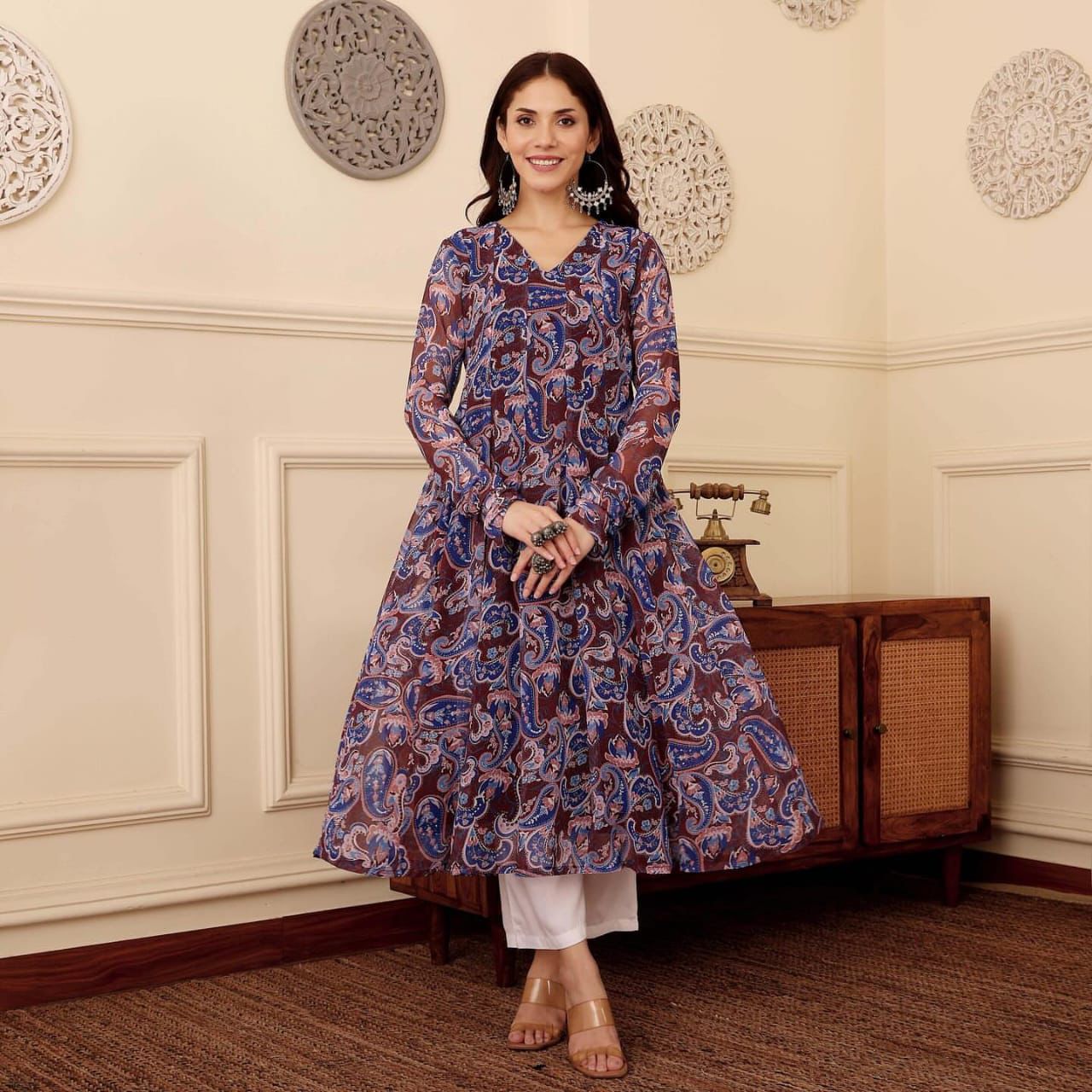 The Jaipur Breeze Linen Ensemble Suit