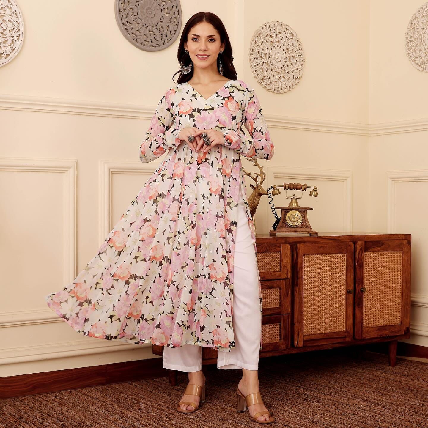 The Rani Pink SKYFABLOOM Flared Dress (Copy)